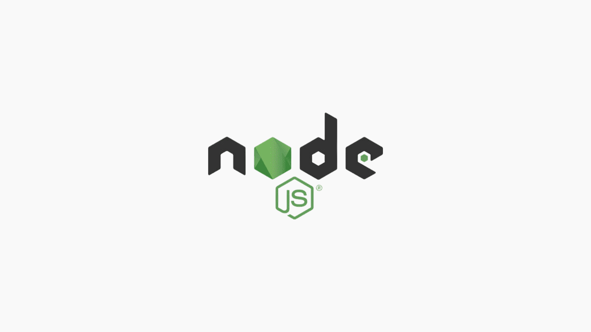 An image having the logo of node js.