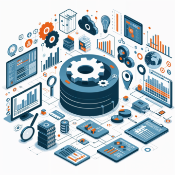 An image of data process and flow.