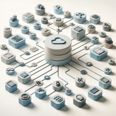 A cloud database connecting with all other components.